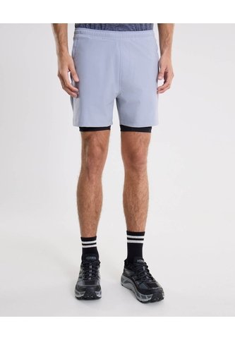 Short Training Largo Con Biker Interno  Para Hombre Gris Atmos Atmos