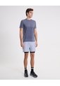 Short Training Largo Con Biker Interno  Para Hombre Gris Atmos de Atmos