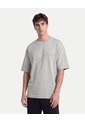 Camiseta Oversize Con Screen  Para Hombre Gris Atmos de Atmos