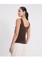 Camiseta Sin Mangas Ligera Plush  Para Mujer Café Atmos de Atmos