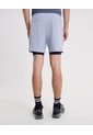 Short Training Largo Con Biker Interno  Para Hombre Gris Atmos de Atmos
