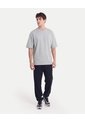 Camiseta Oversize Con Screen  Para Hombre Gris Atmos de Atmos