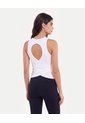 Camiseta Con Abertura Espalda  Para Mujer Blanco Atmos de Atmos