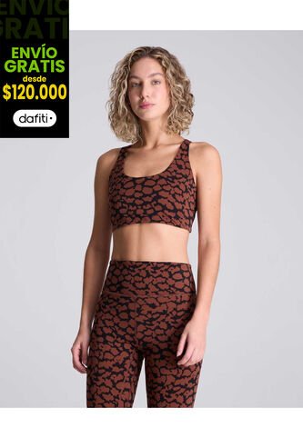 Top Para Mujer Top Color Café Oscuro Marca Atmos #31220122 Atmos