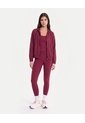 Chaqueta Deportiva Microperforada  Para Mujer Vino Atmos de Atmos