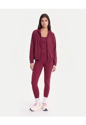 Chaqueta Deportiva Microperforada Para Mujer Vino Atmos