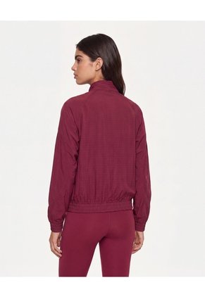 Chaqueta Deportiva Microperforada Para Mujer Vino Atmos