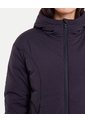 Chaqueta Acolchada Con Cortes Laterales  Para Mujer Negro Atmos de Atmos