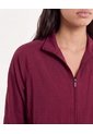 Chaqueta Deportiva Microperforada  Para Mujer Vino Atmos de Atmos