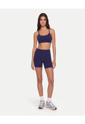 Top Tiras Soporte Bajo  Para Mujer Azul Atmos