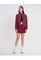 Chaqueta Full Zipper Hooka  Para Mujer Vino Atmos de Atmos
