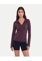 Chaqueta Hoodie Training Aeroflow  Para Mujer Morado Atmos de Atmos