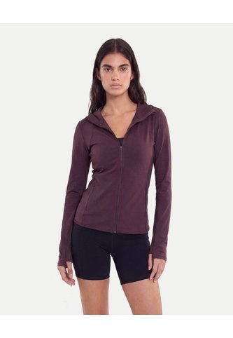 Chaqueta Hoodie Training Aeroflow  Para Mujer Morado Atmos Atmos