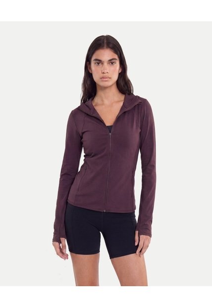 Chaqueta Hoodie Training Aeroflow  Para Mujer Morado Atmos