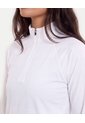 Buzo Deportivo Half Zipper  Para Mujer Blanco Atmos de Atmos