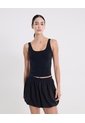 Tank Top Aerius Skin Ajuste Ligero  Para Mujer Negro Atmos de Atmos