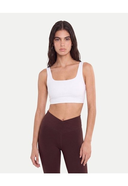 Top Soporte Medio Aerius  Para Mujer Blanco Atmos