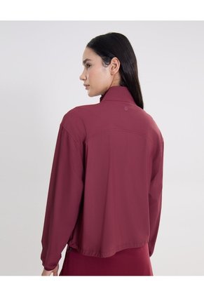 Chaqueta Full Zipper Hooka Para Mujer Vino Atmos