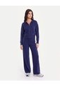 Pantalón Tejido Con Cordón Ajustable  Para Mujer Azul Atmos de Atmos