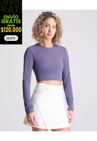 Camiseta Para Mujer Manga Larga Color Gris Oscuro Marca Atmos #31090149 Atmos