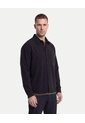 Camisa Técnica Con Bolsillo Práctica  Para Hombre Negro Atmos de Atmos