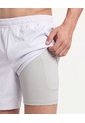 Bermuda Training 7 Pulgadas Con Biker Sabadel  Para Hombre Gris Atmos de Atmos