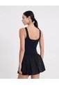Tank Top Aerius Skin Ajuste Ligero  Para Mujer Negro Atmos de Atmos