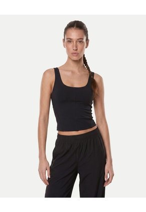 Tank Top Aerius Skin Ajuste Ligero  Para Mujer Negro Atmos