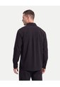 Camisa Técnica Con Bolsillo Práctica  Para Hombre Negro Atmos de Atmos