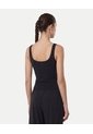 Tank Top Aerius Skin Ajuste Ligero  Para Mujer Negro Atmos de Atmos