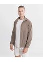Chaqueta Rompevientos Cortes Técnicos  Para Hombre Café Atmos de Atmos