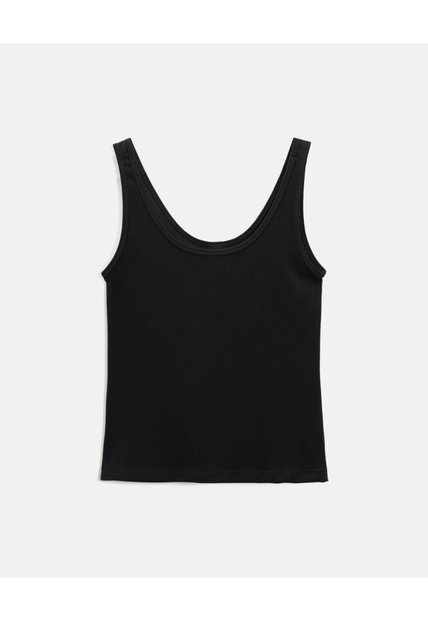 Camiseta Sin Mangas Ligera Plush Para Mujer  Deportiva  Color Negro Marca Atmos