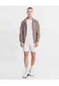 Chaqueta Rompevientos Cortes Técnicos  Para Hombre Café Atmos de Atmos