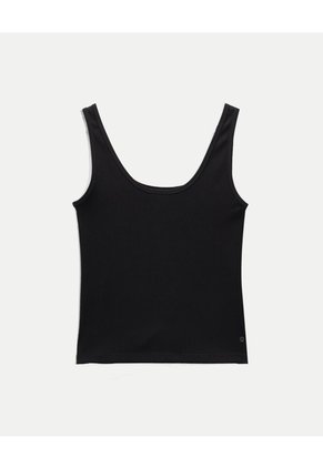 Camiseta Sin Mangas Ligera Plush Para Mujer  Deportiva  Color Negro Marca Atmos