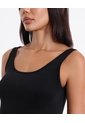 Camiseta Sin Mangas Ligera Plush Para Mujer  Deportiva  Color Negro Marca Atmos de Atmos