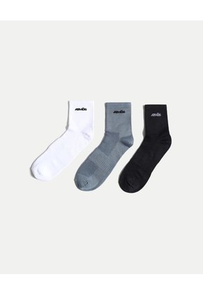 Pack X3 Medias Caña Media X3 Para Hombre Surtido Atmos