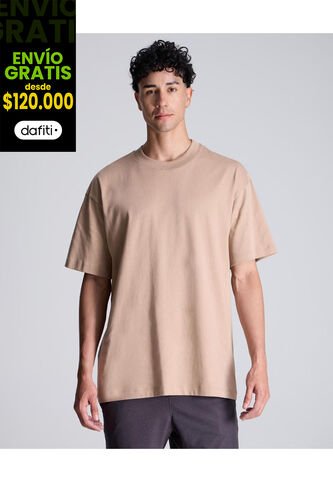 Camiseta Para Hombre Manga Corta Cuello Redondo Color Camel Marca Atmos #32090176 Atmos