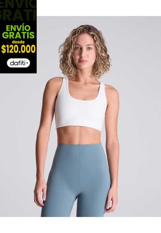 Top Para Mujer Top Color Marfil Marca Atmos #31220111 Atmos