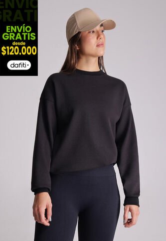 Buzo Para Mujer Cuello Redondo Color Negro Marca Atmos #31060021 Atmos