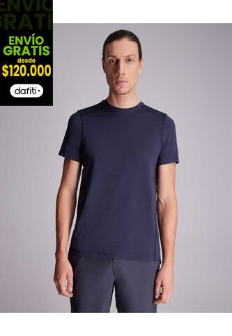 Camiseta Para Hombre Manga Corta Color Azul Oscuro Marca Atmos #32090141 Atmos