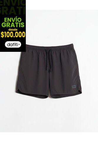 Pantaloneta De Baño Con Cordón  Para Hombre Negro Atmos Atmos