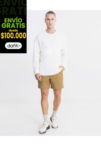 Bermuda Smartech Ligera  Para Hombre Camel Atmos Atmos