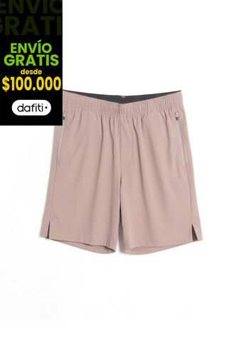 Bermuda  Para Hombre Deportiva Largo Color Café Marca Atmos #32100157 Atmos