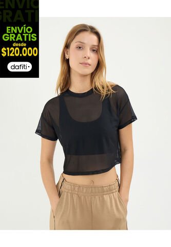 Camiseta Para Mujer Manga Corta Color Negro Marca Atmos #31090095 Atmos