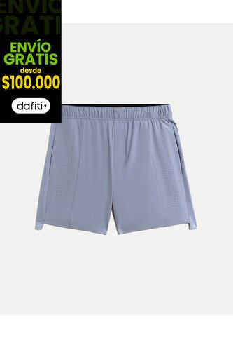 Bermuda  Para Hombre Deportiva Medio Color Gris Marca Atmos #32100183 Atmos