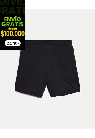 Bermuda  Para Hombre Deportiva Largo Color Negro Marca Atmos #32100159 Atmos