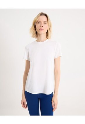 Camiseta Para Mujer Manga Corta Cuello Redondo Color Blanco Marca Atmos #31090238