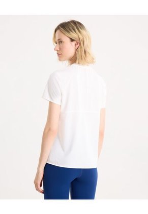 Camiseta Para Mujer Manga Corta Cuello Redondo Color Blanco Marca Atmos #31090238