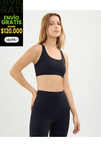 Top Para Mujer Top Color Negro Marca Atmos #31220110 Atmos