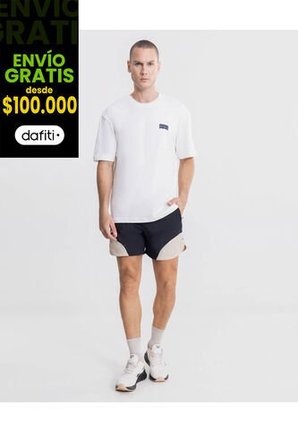 Bermuda  Para Hombre Deportiva Corto Color Negro Marca Atmos #32100148 Atmos